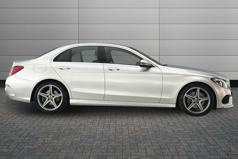Mercedes-Benz C Class 2.1 C220d Amg Line Saloon G-tronic 17 Silver #4