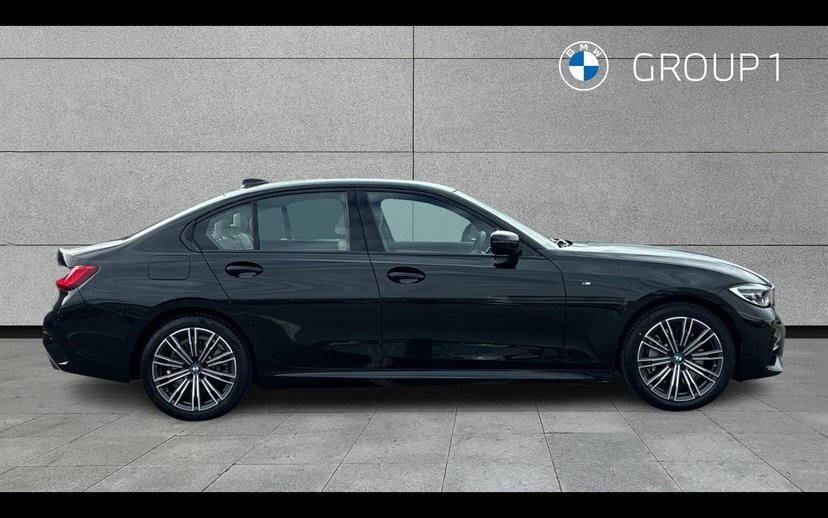 BMW 3 Series 330E M Sport Saloon Black #3