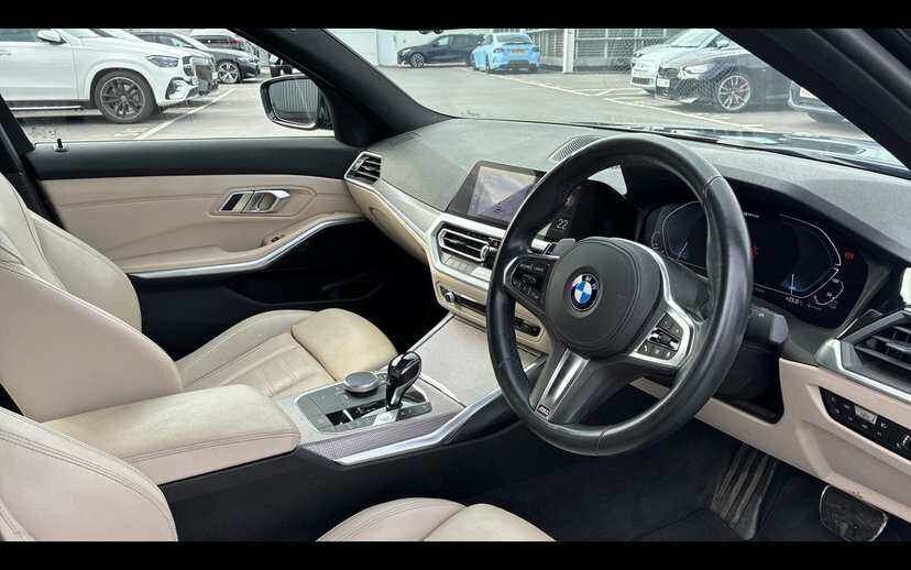 BMW 3 Series 330E M Sport Saloon Black #6
