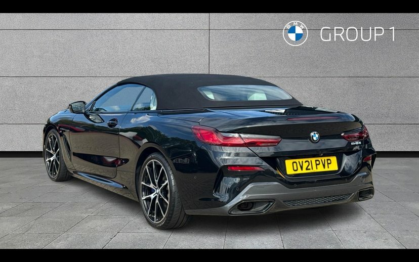 BMW 8 Series 840I Convertible Black #2