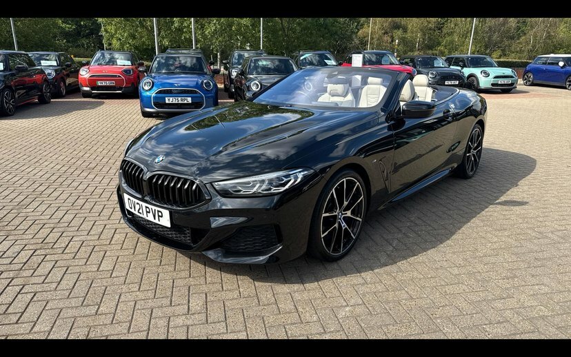 BMW 8 Series 840I Convertible Black #37
