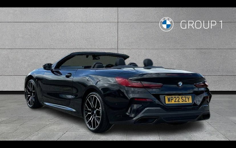 BMW 8 Series 840I M Sport Convertible Black #2