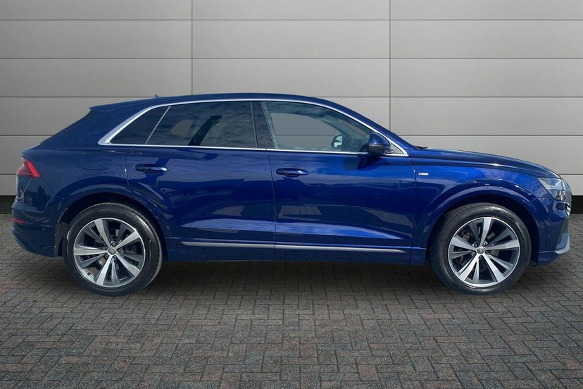 Audi Q8 3.0 Tdi V6 50 S Line Suv Tiptronic Quat Blue #4