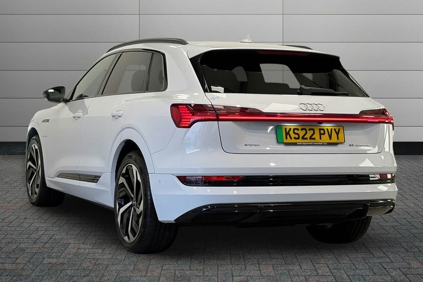 Audi E-tron 55 Black Edition Suv Quattro 95K White #3