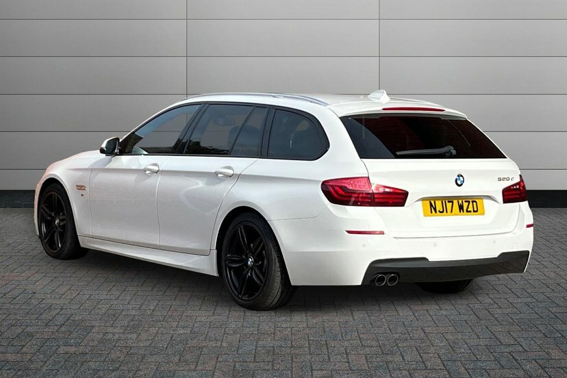 BMW 5 Series 2.0 520D M Sport Touring 190 Ps White #3