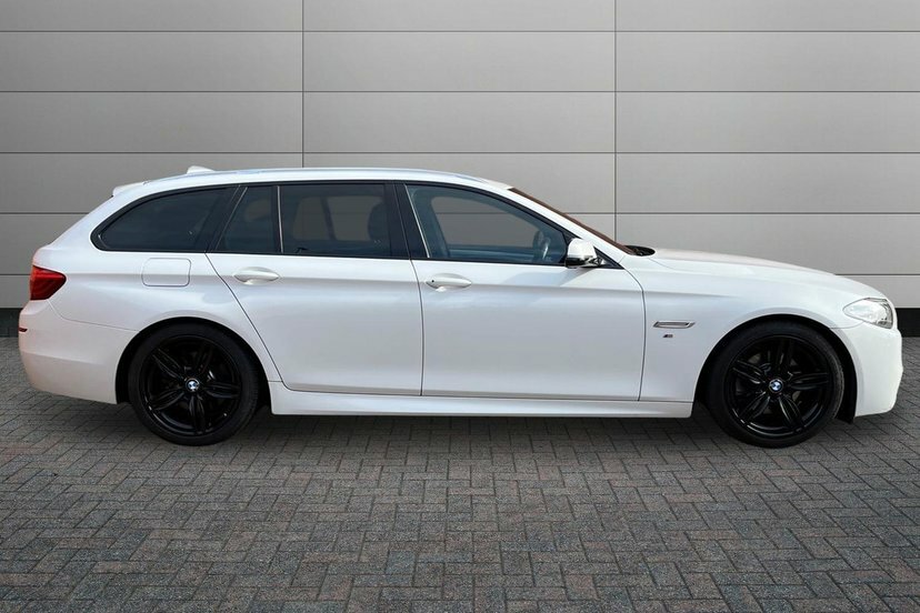 BMW 5 Series 2.0 520D M Sport Touring 190 Ps White #4