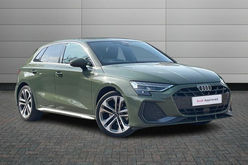 Audi A3 1.5 Tfsi 35 S Line Sportback S Tronic Green