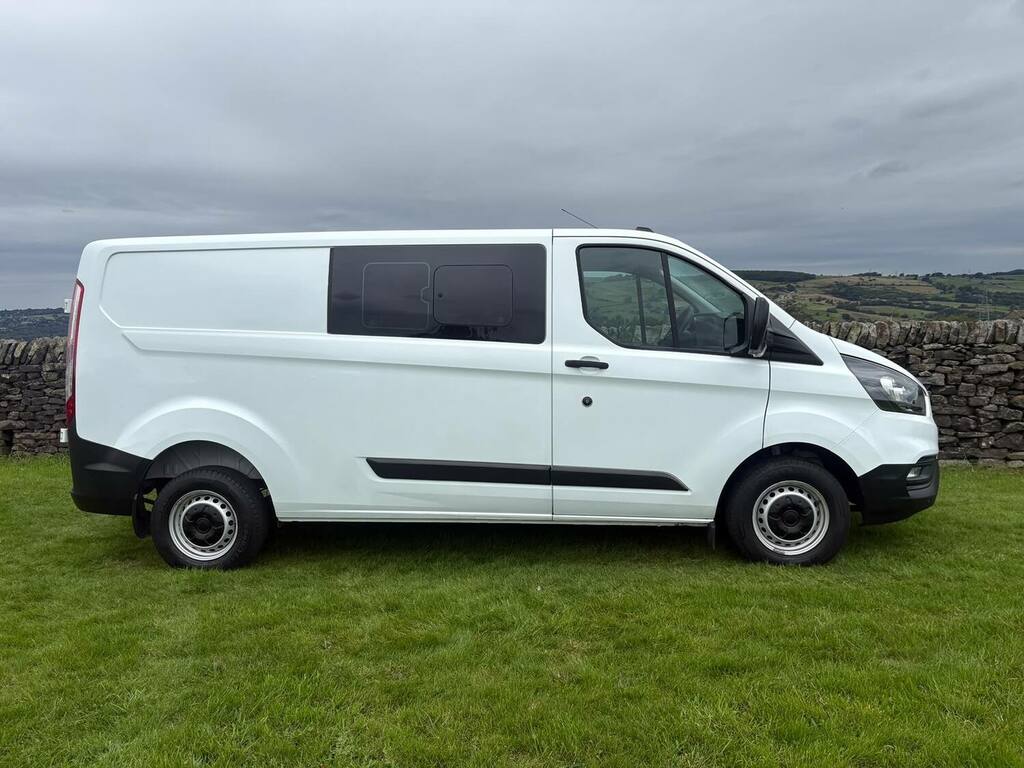 Ford Transit Custom 2.0 Ecoblue 130Ps Low Roof Dcab Leader Van BL72VGG White #2