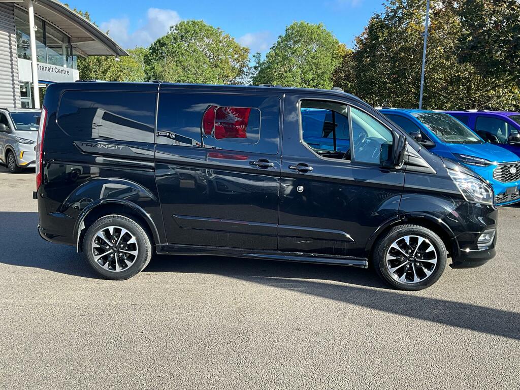 Ford Transit Custom 2.0 320 Ecoblue Sport Crew Van Double Cab Dies Black #2