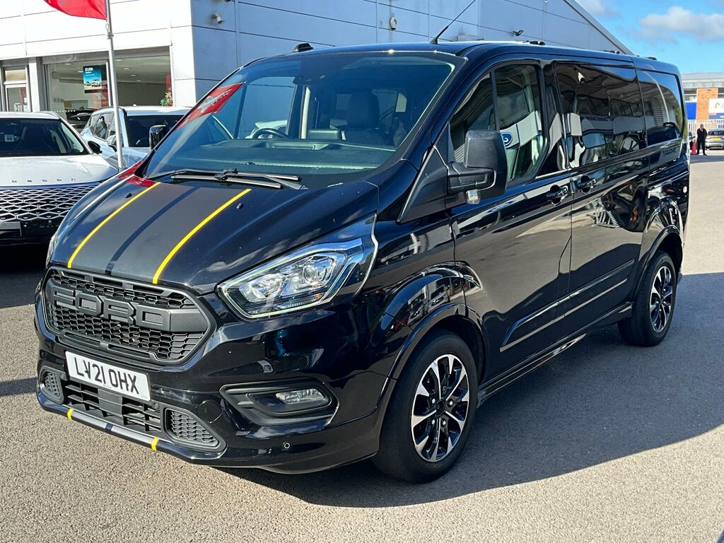 Ford Transit Custom 2.0 320 Ecoblue Sport Crew Van Double Cab Dies Black #4