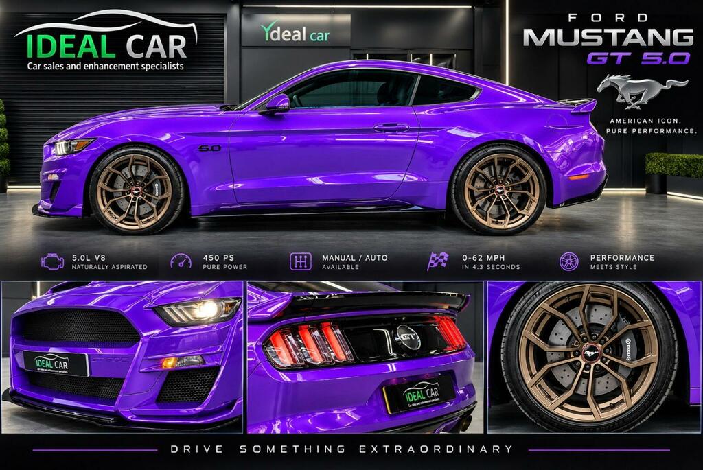Ford Mustang 5.0 V8 Gt Fastback Selshift Euro 6 Purple #2