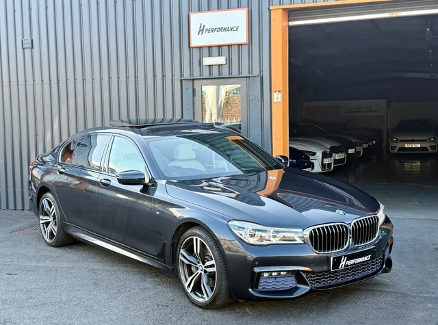 BMW 7 Series 3.0 730Ld M Sport Saloon Euro 6 S Blue #3