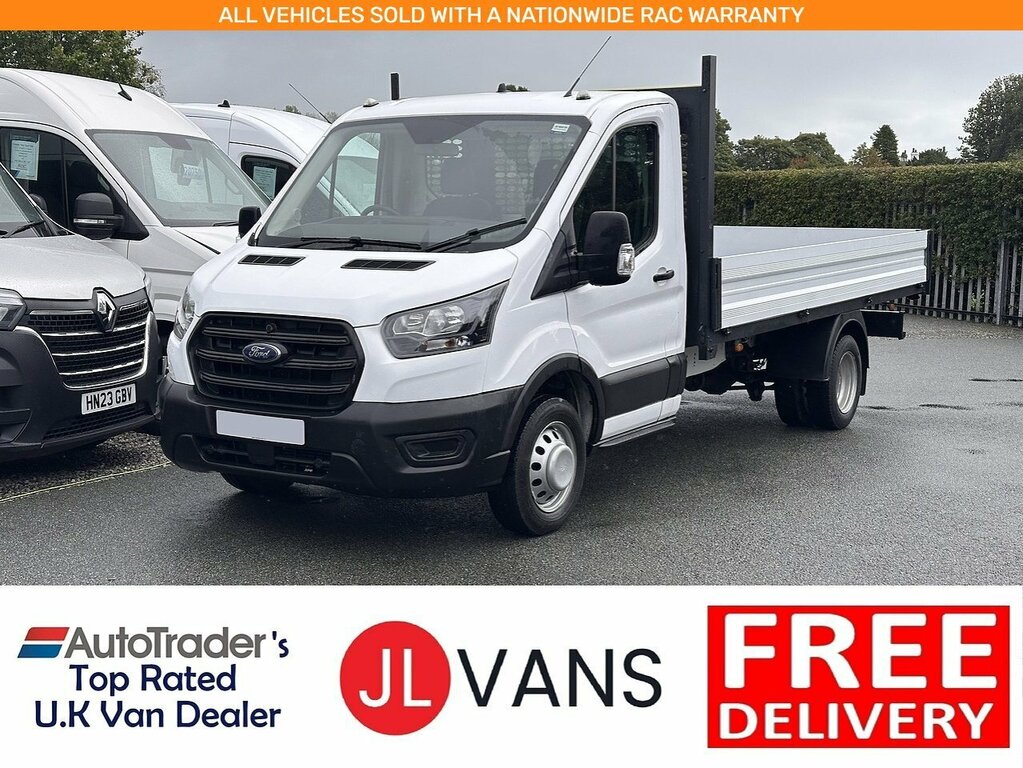 Ford Transit Custom 350 Ecoblue Leader Rwd L3dropside Euro 6 130Ps 20 White