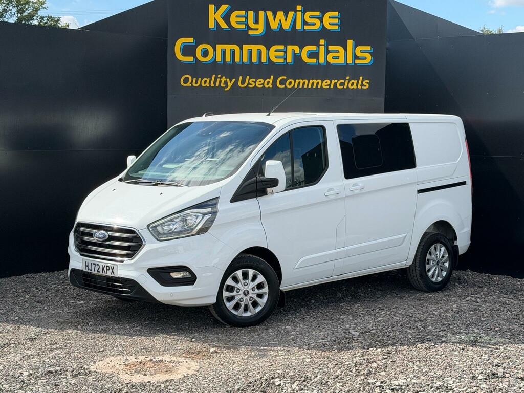 Ford Transit Custom 2.0 300 Ecoblue Limited Crew Van L1 H1 Euro 6 Ss White