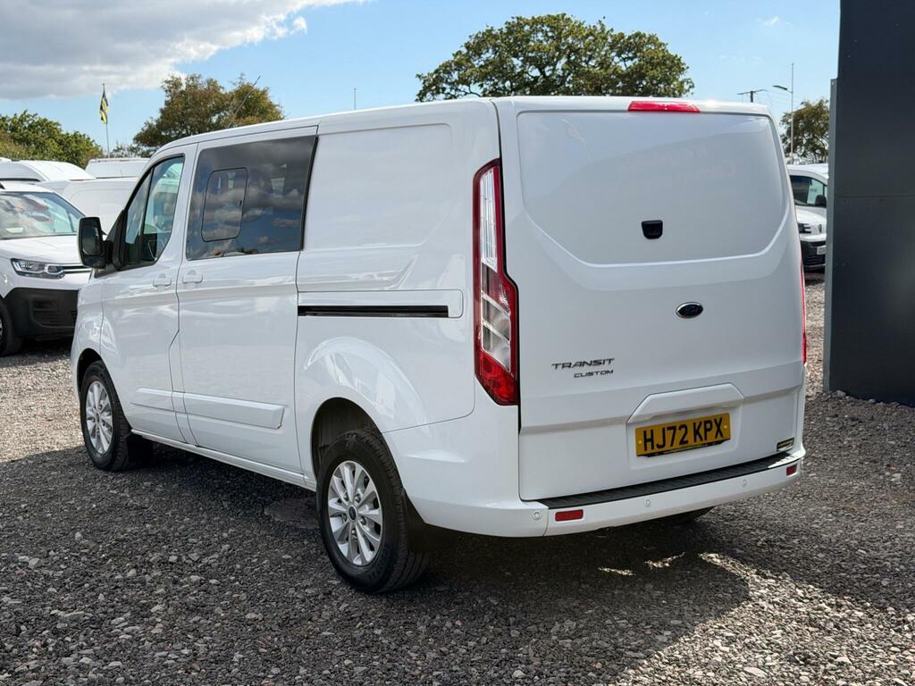 Ford Transit Custom 2.0 300 Ecoblue Limited Crew Van L1 H1 Euro 6 Ss White #4