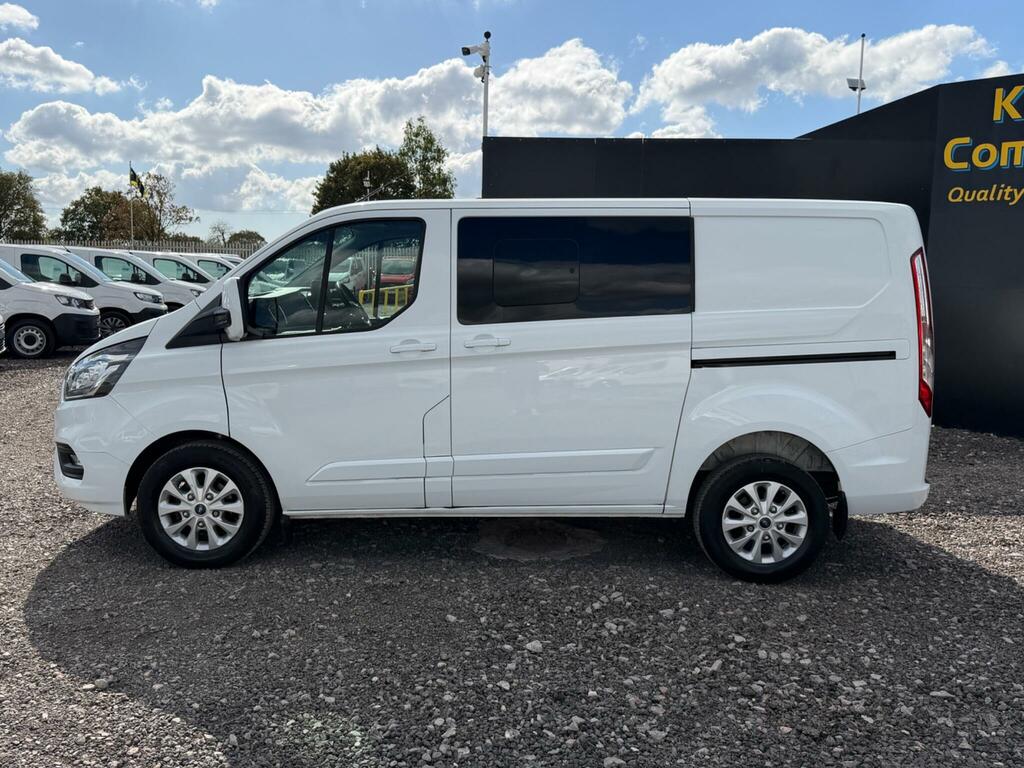 Ford Transit Custom 2.0 300 Ecoblue Limited Crew Van L1 H1 Euro 6 Ss White #3