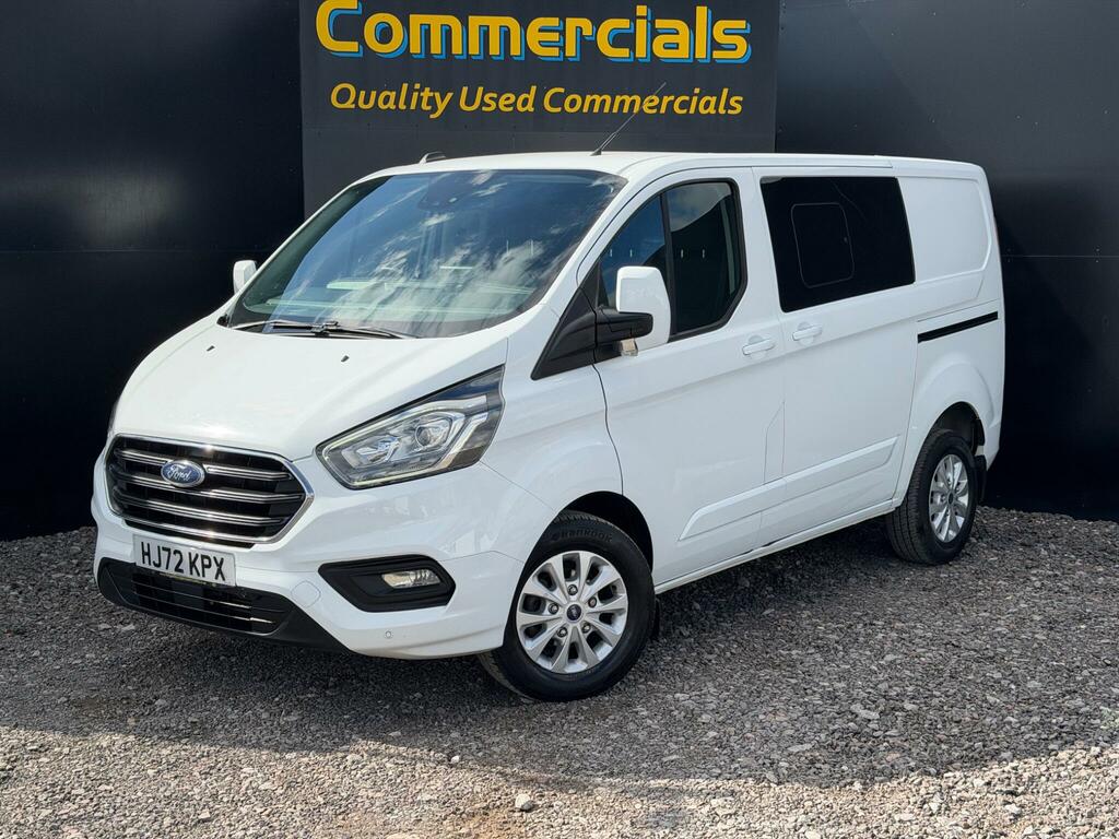 Ford Transit Custom 2.0 300 Ecoblue Limited Crew Van L1 H1 Euro 6 Ss White #2
