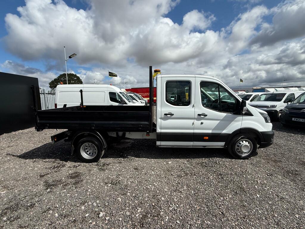 Ford Transit Custom 2.0 Ecoblue 130Ps Double Cab Tipper 1 Way White #6