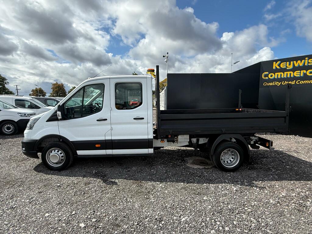 Ford Transit Custom 2.0 Ecoblue 130Ps Double Cab Tipper 1 Way White #3