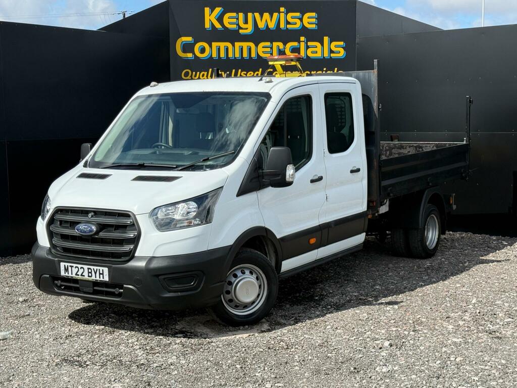 Ford Transit Custom 2.0 Ecoblue 130Ps Double Cab Tipper 1 Way White
