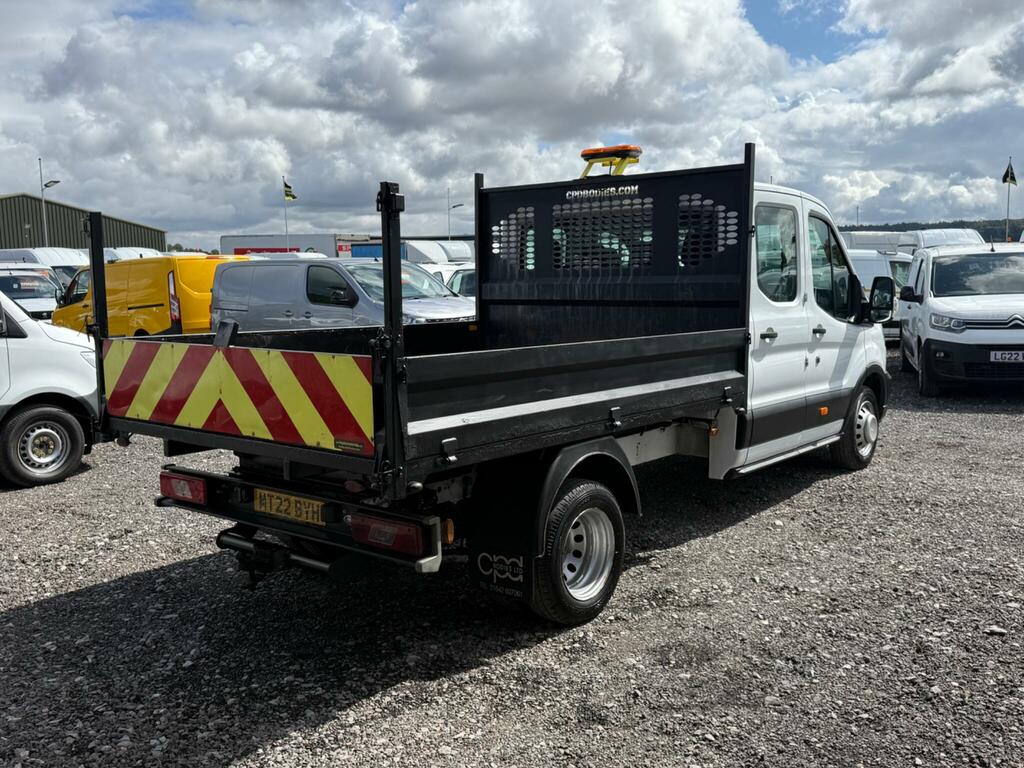 Ford Transit Custom 2.0 Ecoblue 130Ps Double Cab Tipper 1 Way White #5