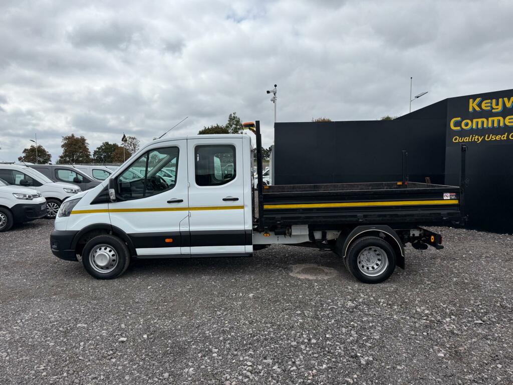 Ford Transit Custom 2.0 Ecoblue 130Ps Double Cab Tipper 1 Way White #3