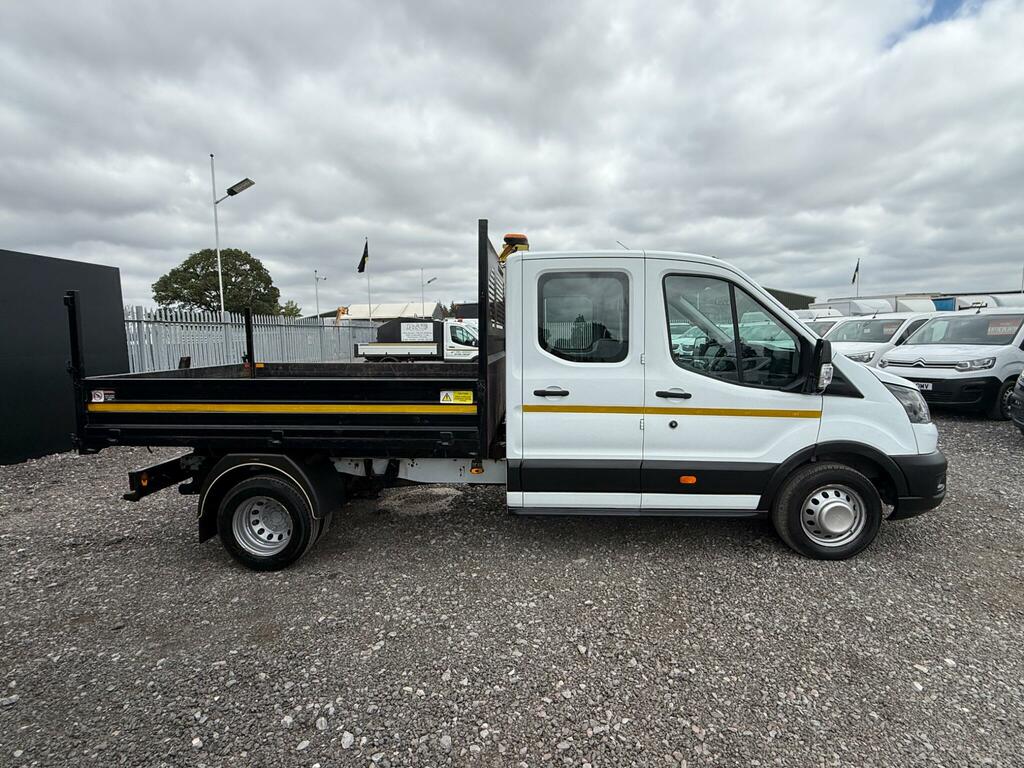Ford Transit Custom 2.0 Ecoblue 130Ps Double Cab Tipper 1 Way White #6