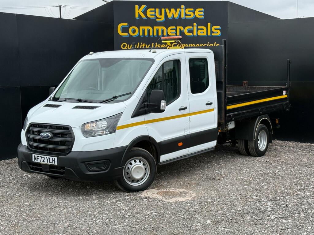 Ford Transit Custom 2.0 Ecoblue 130Ps Double Cab Tipper 1 Way White
