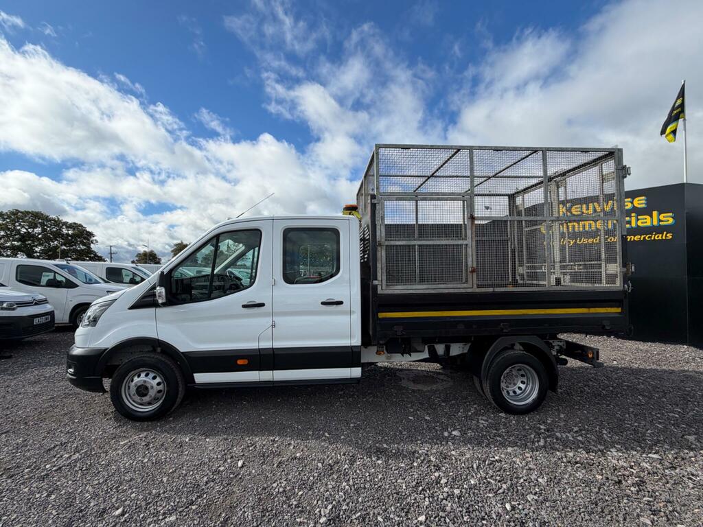 Ford Transit Custom 2.0 350 Ecoblue Leader Tipper Double Cab Diese White #4