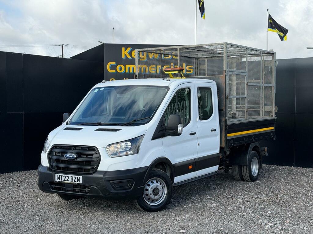 Ford Transit Custom 2.0 350 Ecoblue Leader Tipper Double Cab Diese White