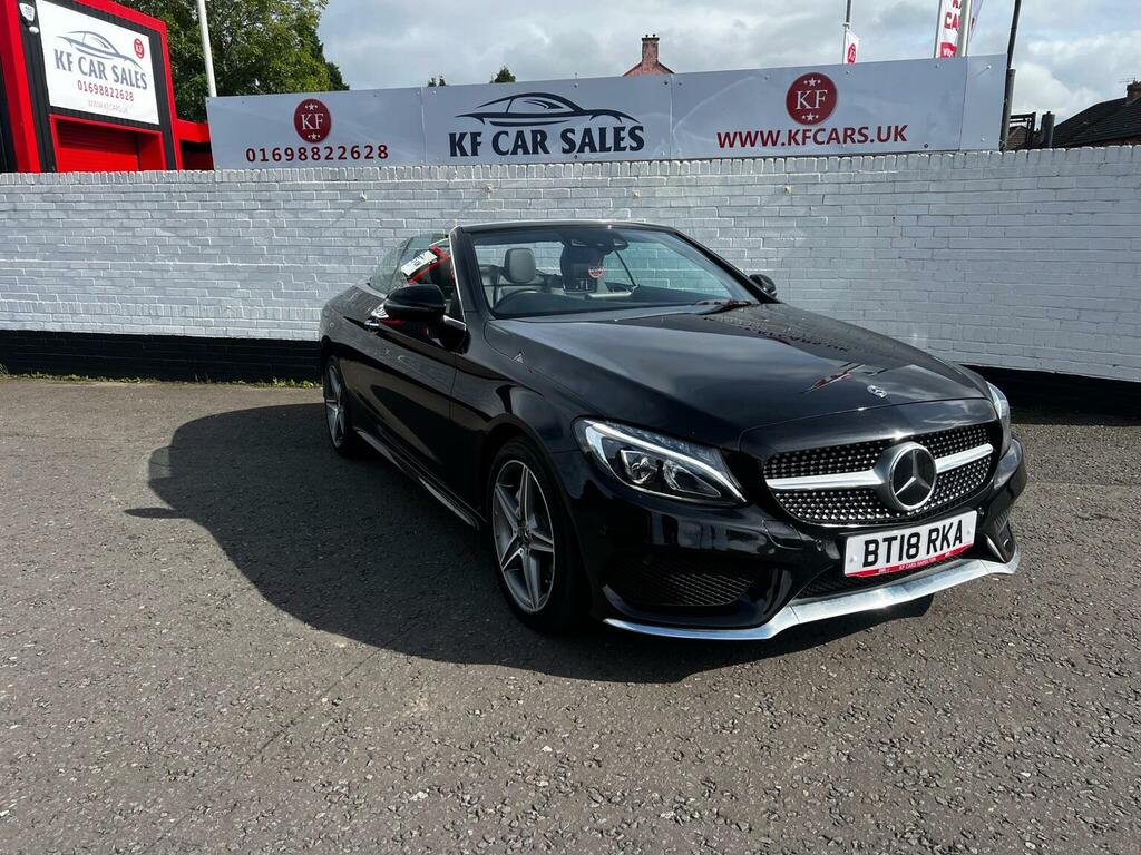 Mercedes-Benz C Class 2.1 C220d Amg Line Premium Plus Cabriolet G-tron Black #2