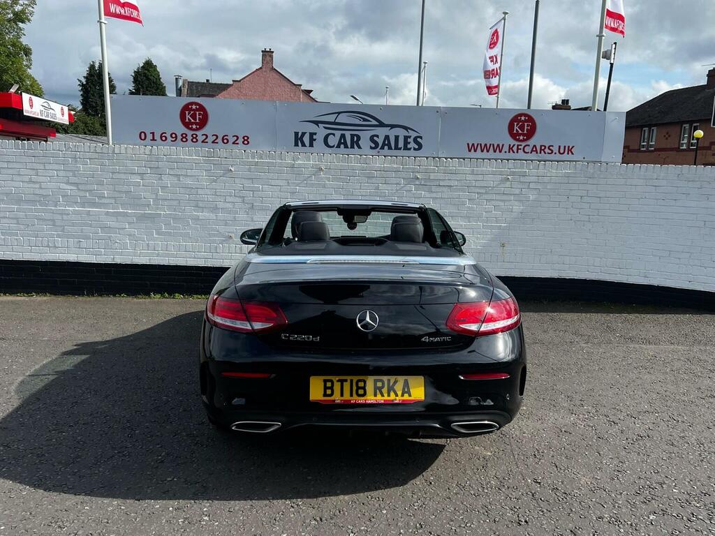 Mercedes-Benz C Class 2.1 C220d Amg Line Premium Plus Cabriolet G-tron Black #6