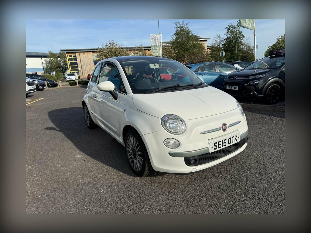 Fiat 500 1.2 Lounge Hatchback Euro 6 Ss White