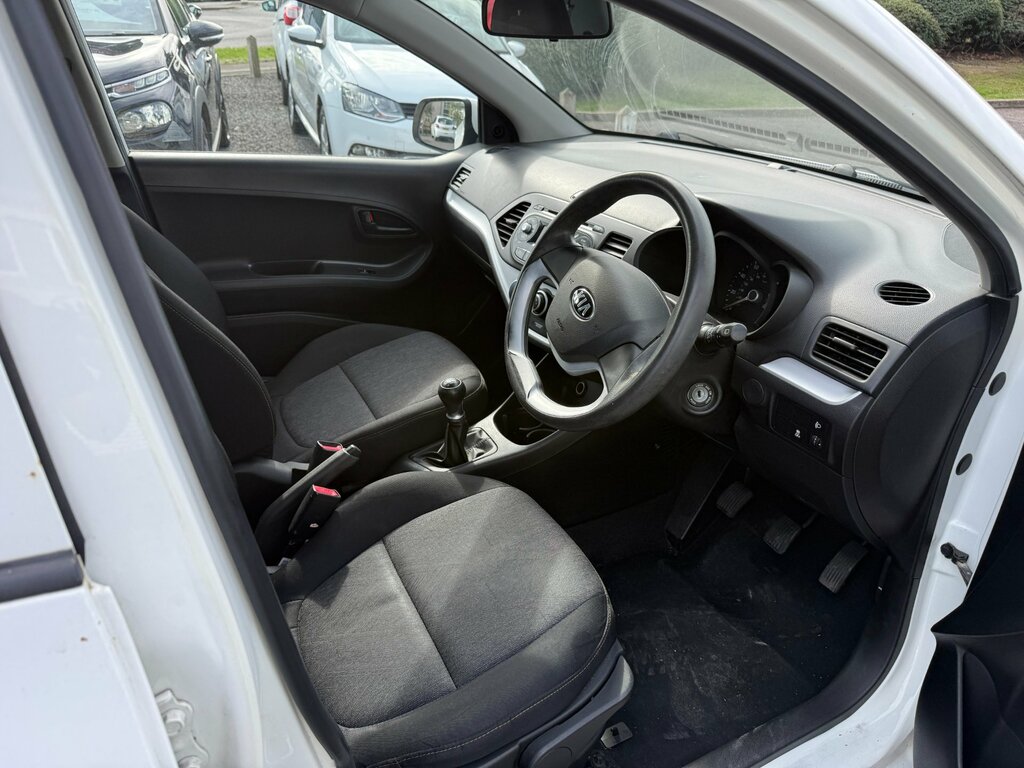 Kia Picanto 1.0 1 Hatchback Euro 5 68 Bhp White #6
