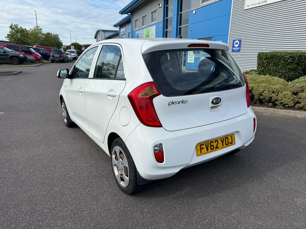 Kia Picanto 1.0 1 Hatchback Euro 5 68 Bhp White #4