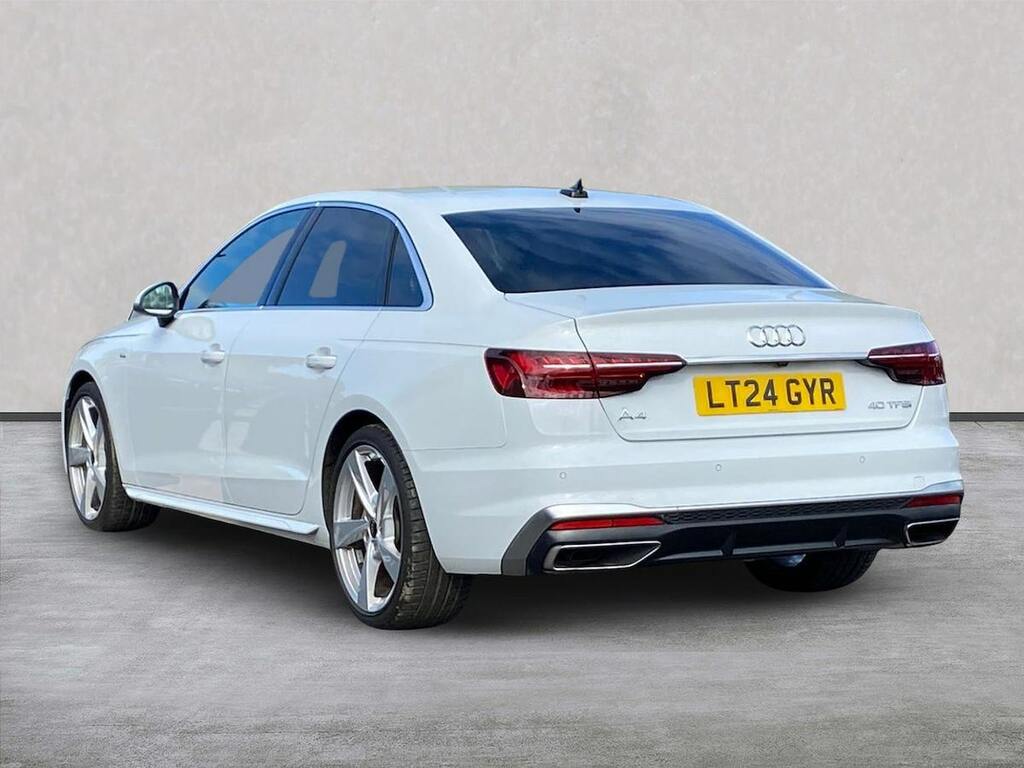 Audi A4 2.0 Tfsi 40 S Line Saloon S Tronic Euro White #2
