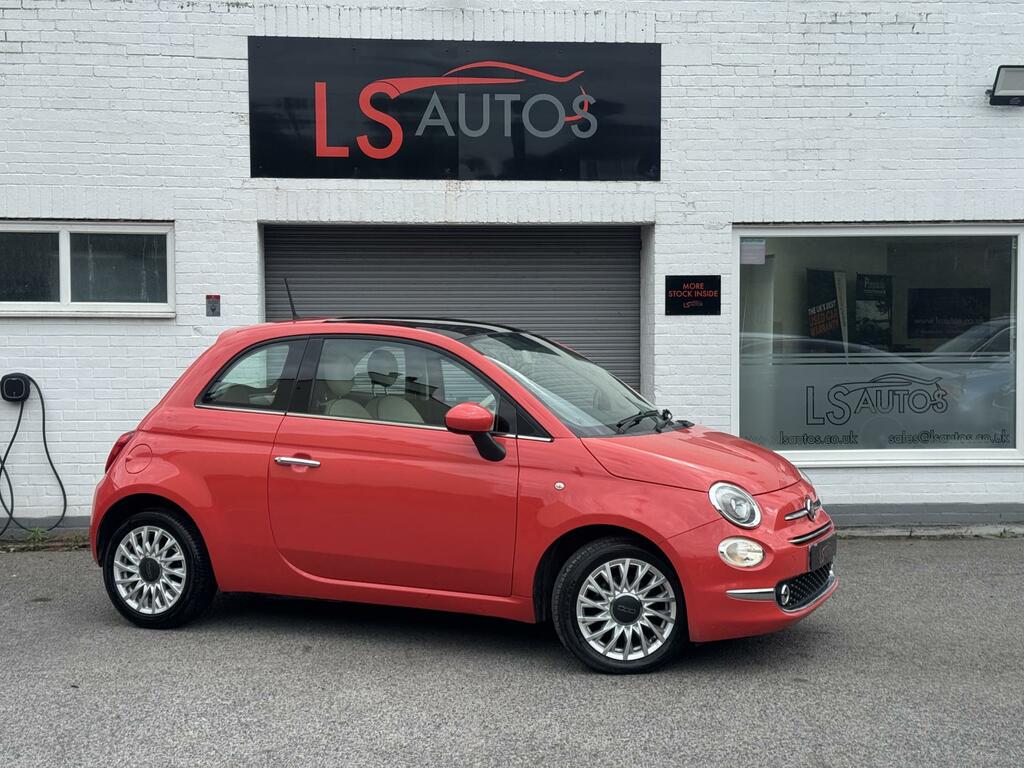 Fiat 500 1.2 Lounge Hatchback Euro 6 Ss Pink