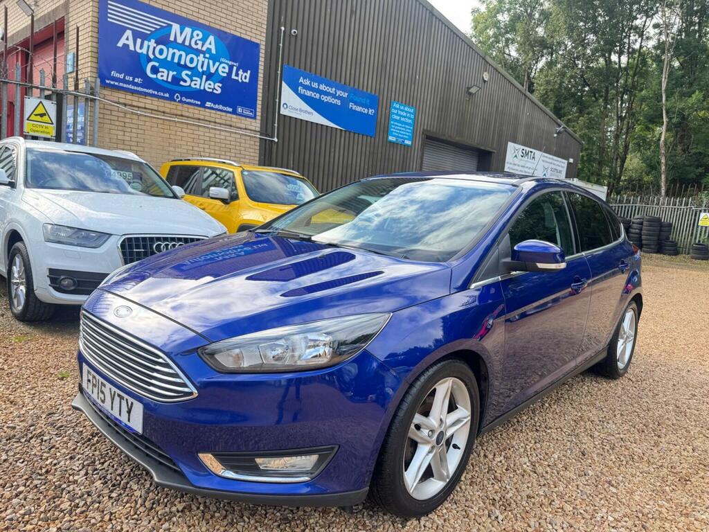 Ford Focus Hatchback 1.6 Tdci Titanium Euro 5 Ss 2015 FP15YTY Blue #2
