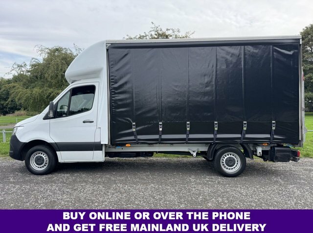 Mercedes-Benz Sprinter 2.0 315Cdi 3.5T. Lwb 4.2M. Curtainside Large Tail KS22UFU White #6