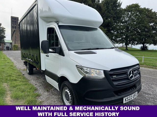 Mercedes-Benz Sprinter 2.0 315Cdi 3.5T. Lwb 4.2M. Curtainside Large Tail KS22UFU White #2