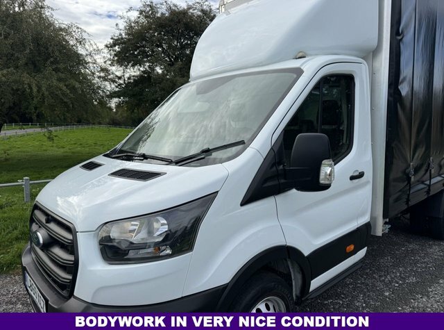 Ford Transit Custom 2.0 350 3.5T. 4.2M Curtainside X 2.4M Internal Hei White #6