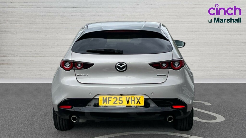 Mazda 3 3 2.5 E-skyactiv G Mhev 140 Exclusive-line Aut Silver #4