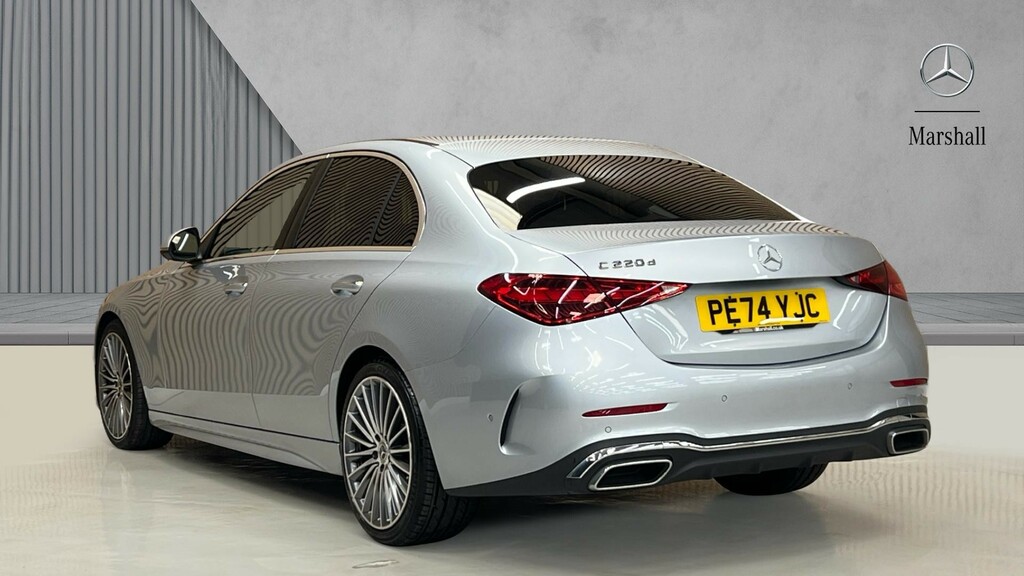 Mercedes-Benz C Class C Class C220d Amg Line Premium Pan Roof 9G-t Silver #2