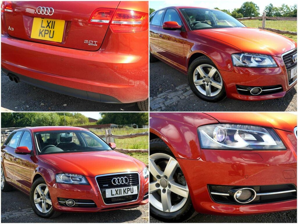Audi A3 2.0 Tfsi Sport Sportback S Tronic Quatt Red #6