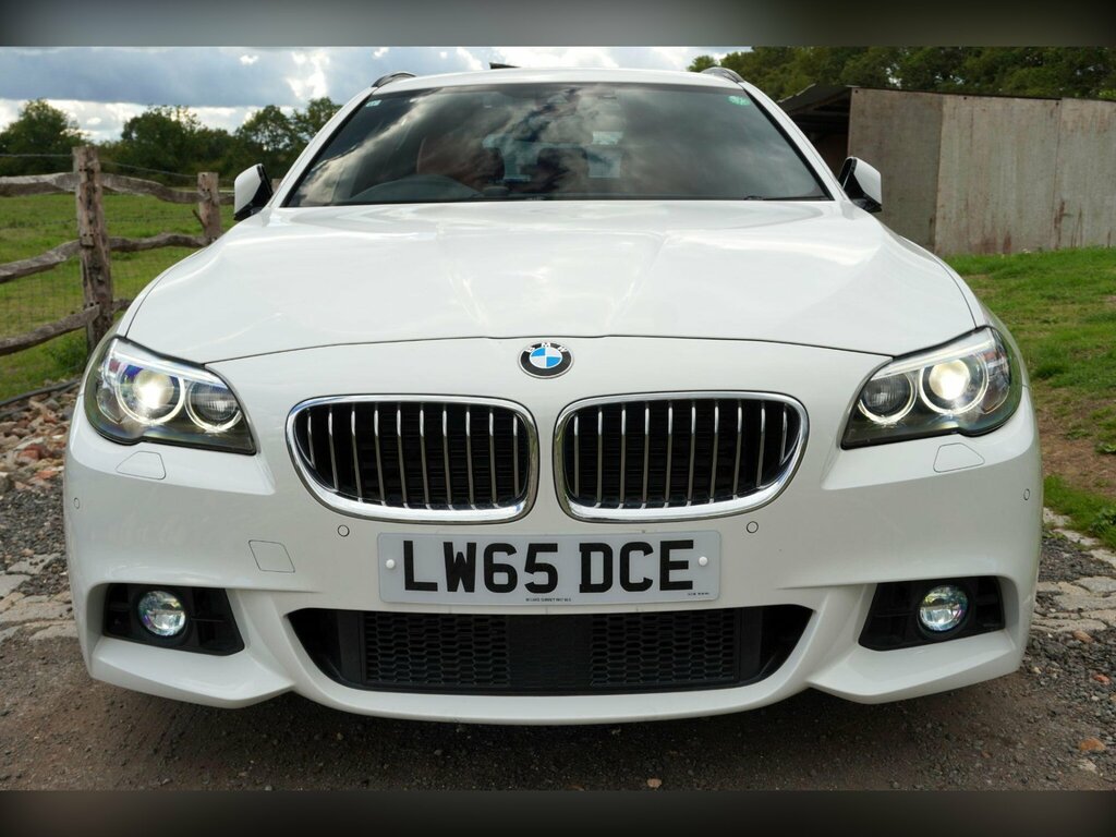 BMW 5 Series 2.0 520I M Sport Touring Euro 6 S White #4