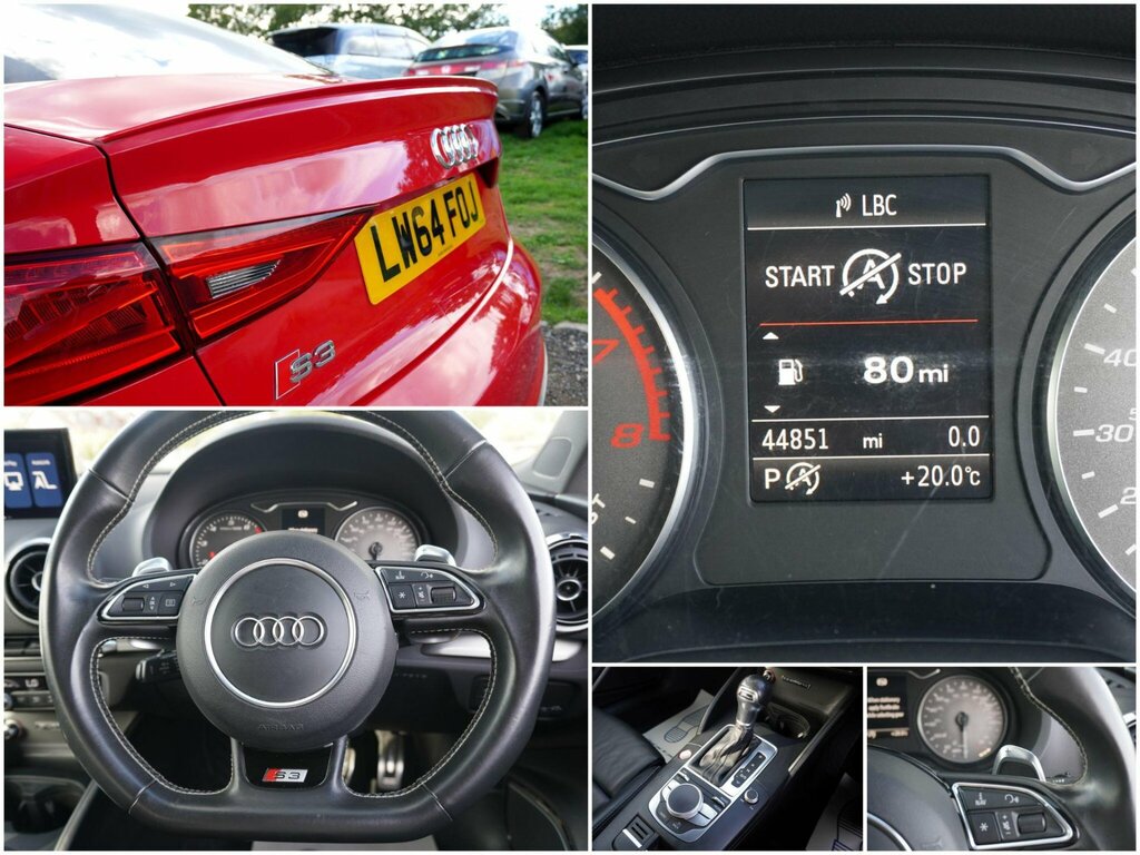 Audi S3 2.0 Tfsi Saloon S Tronic Quattro Euro 6 Red #5