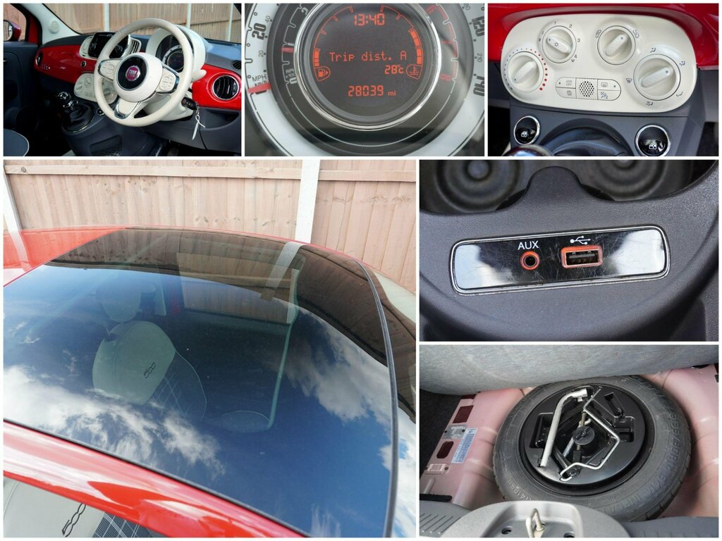 Fiat 500 1.2 Lounge Euro 6 Ss Red #5