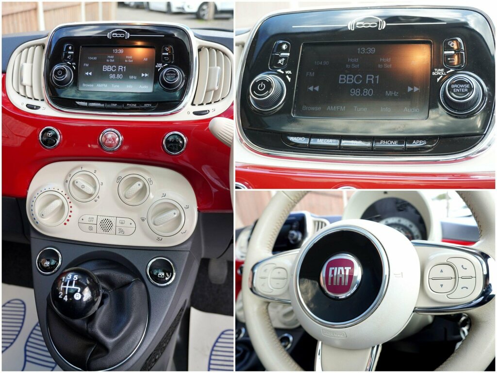 Fiat 500 1.2 Lounge Euro 6 Ss Red #6