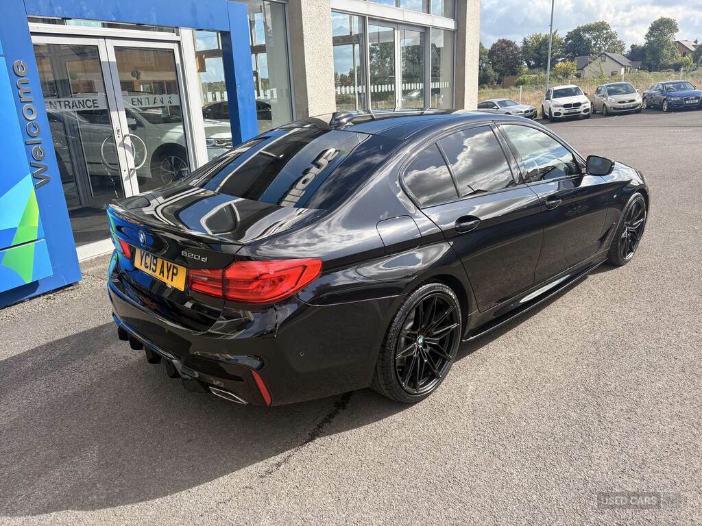 BMW 5 Series 520D M Sport YC19AYP Black #5