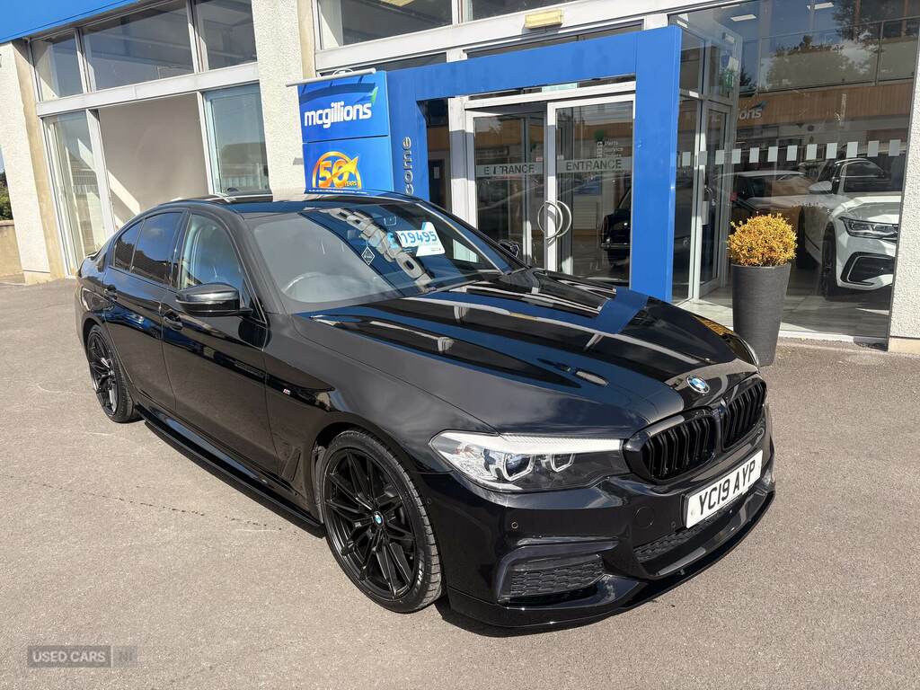 BMW 5 Series 520D M Sport YC19AYP Black